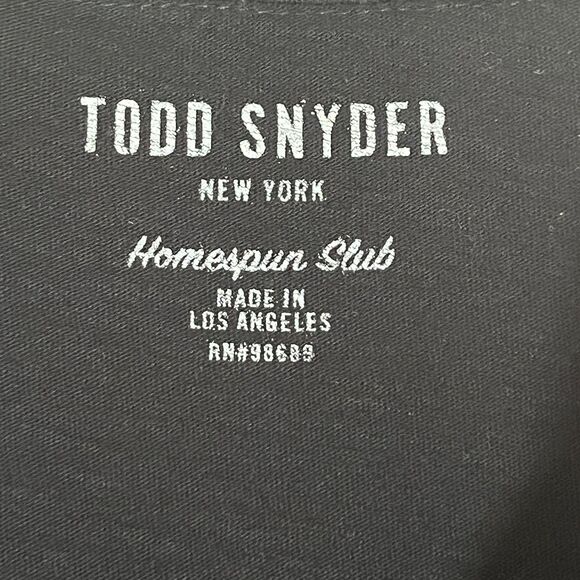 Todd Snyder Montauk Tipped Polo Shirt Large Homespun Slub Cotton Made in USA - Picture 3 of 7